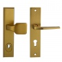 Kľučky na vchodové dvere, povrch eloxovaný, odtieň bronzový